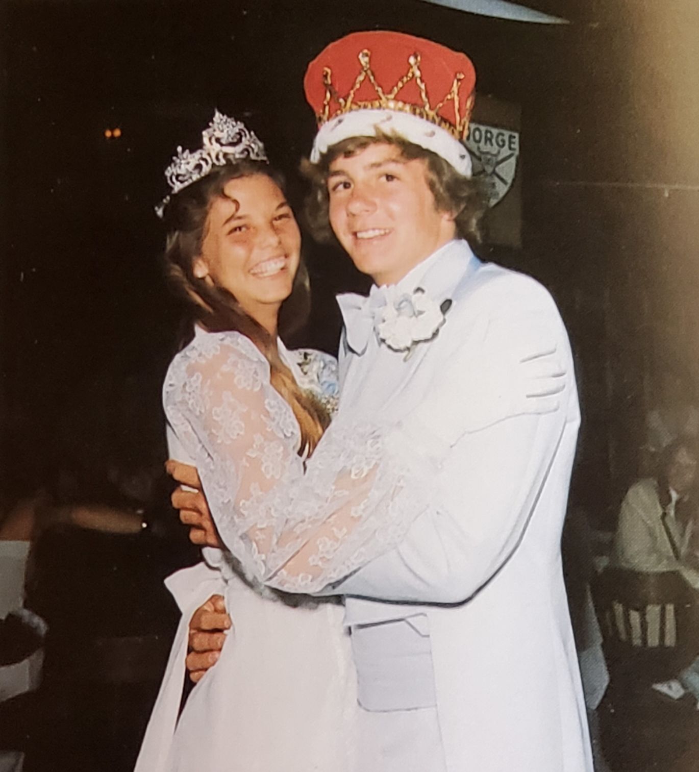 Vicki Gage - Steve Gelderman 1977 king and queen